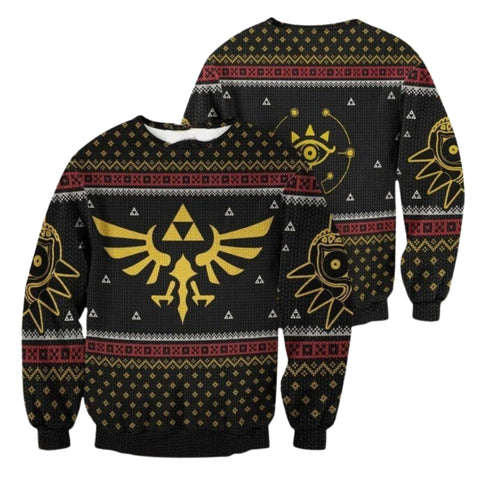 Hylian Shield Ugly Christmas Sweater For Men & Women Christmas Gift Sweater US4480