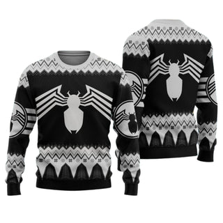 Spider Symbol Ugly Christmas Sweater For Men & Women Christmas Gift Sweater US4491