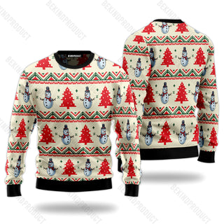 Amazing Snowman Ugly Christmas Sweater For Men & Women Christmas Gift Sweater USN3028