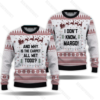 Todd & Margo Couples Couple Ugly Christmas Sweater Christmas Gift Anniversary Sweater USNC1003