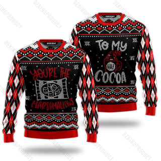 You're The Marshmallows To My Cocoa Couple Ugly Christmas Sweater Christmas Gift Anniversary Sweater USNC1039