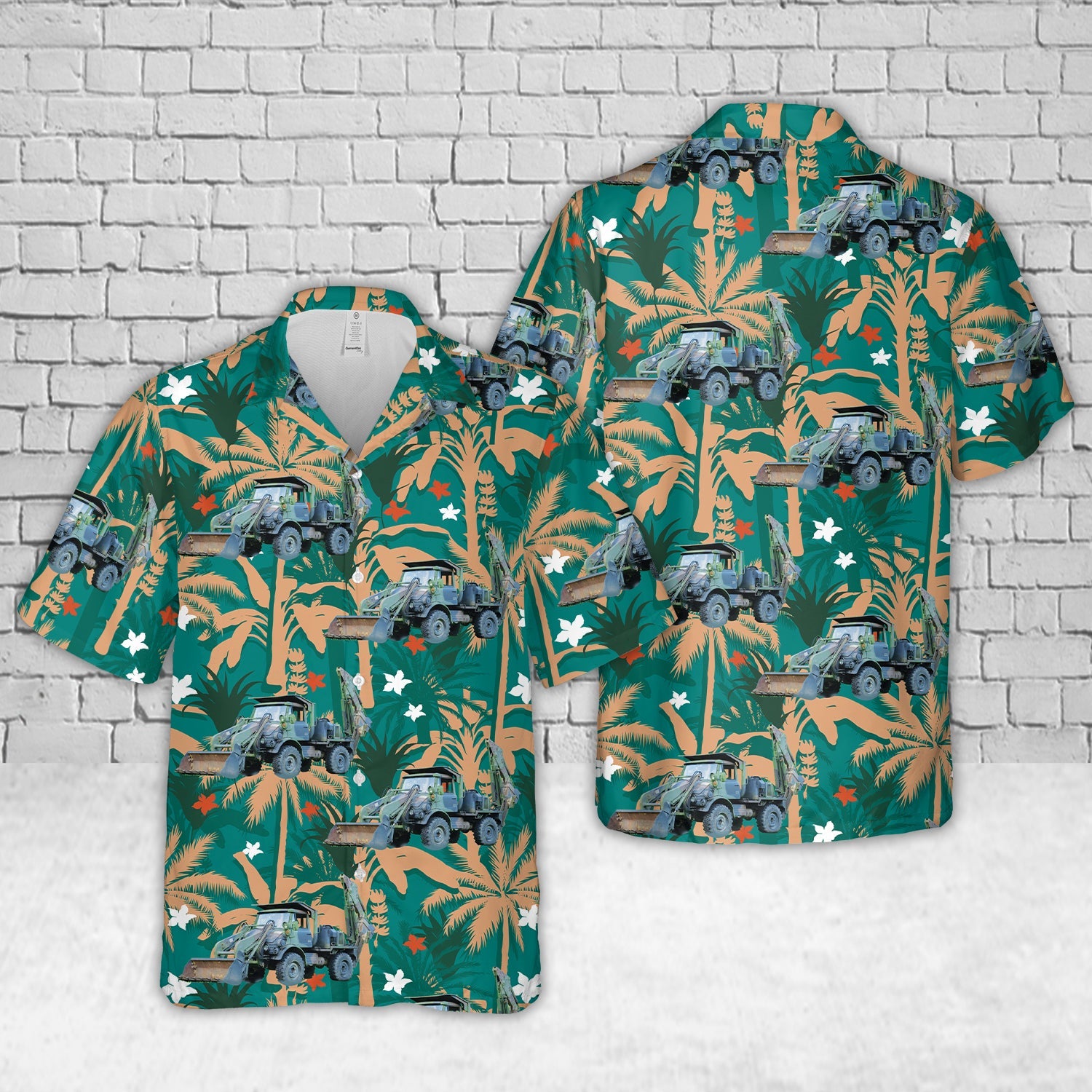 US Army 1990 Freightliner Unimog 419 Hawaiian Shirt