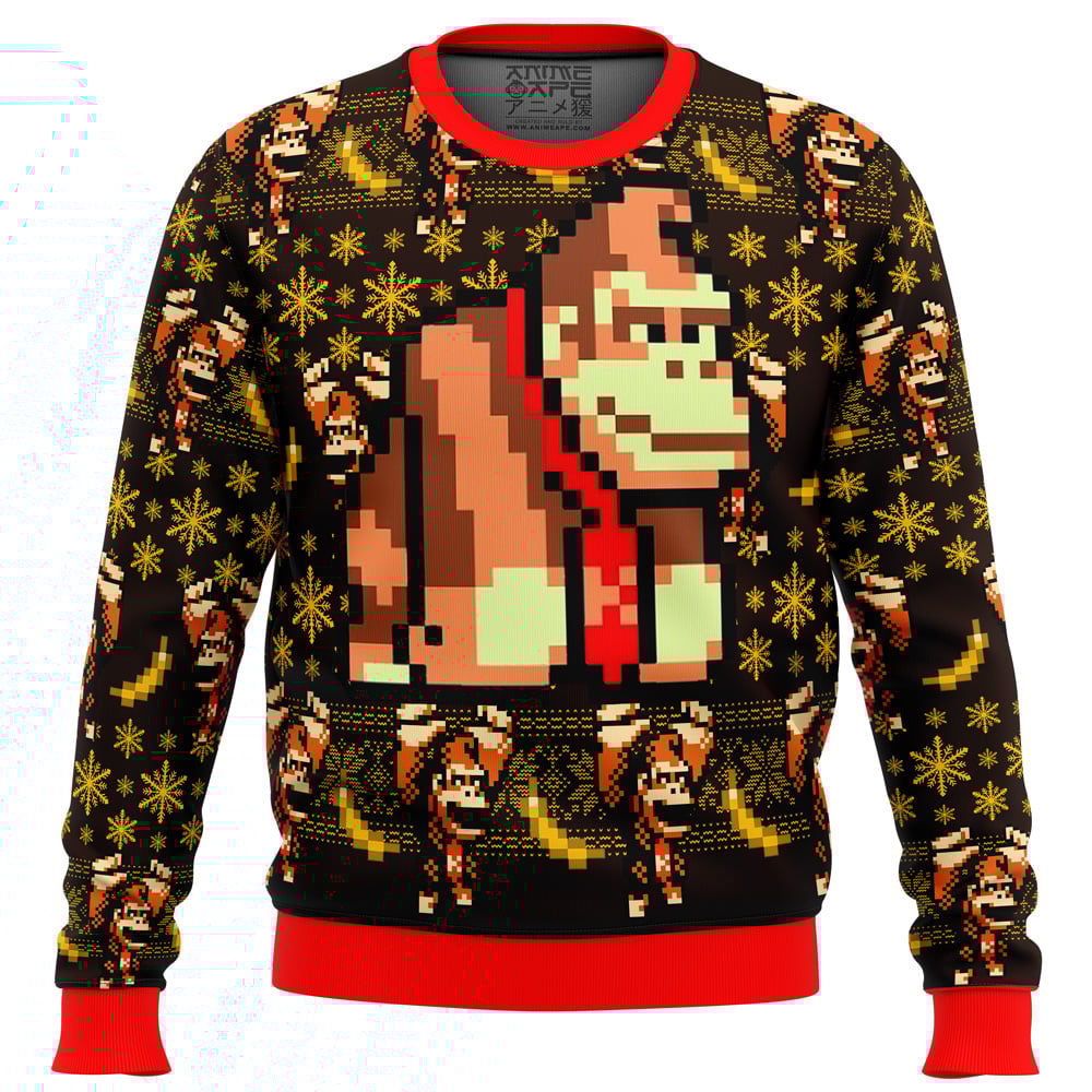 Donkey Kong Sprite Ugly Christmas Sweater