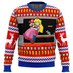 Mario Bros Bowser's Castle Ugly Christmas Sweater