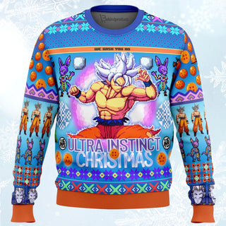 Ultra Instinct Goku Dragon Ball Super Ugly Christmas Sweater For Men & Women Christmas Gift Sweater BH242