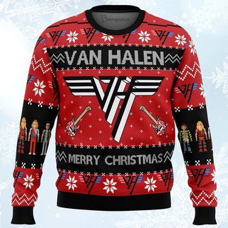 Van Halen Ugly Christmas Sweater For Men & Women Christmas Gift Sweater PT242