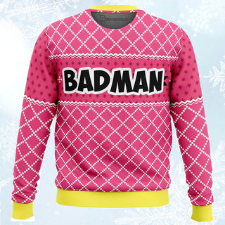 Vegeta Pink Ugly Christmas Sweater For Men & Women Christmas Gift Sweater PT241