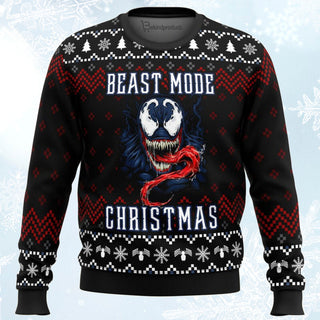 Venom Beast Mode Christmas Ugly Christmas Sweater For Men & Women Christmas Gift Sweater BH363