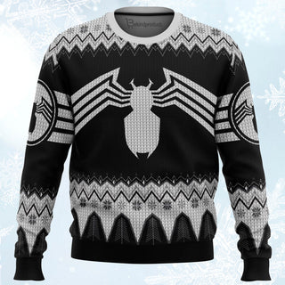 Venom Marvel Venom Symbol Ugly Christmas Sweater For Men & Women Christmas Gift Sweater BH082