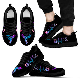 Veterinarian Assistant Heart Galaxy Black Sneakers Walking Running Lightweight Casual Shoes For Men And Women