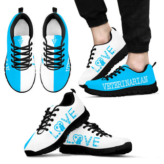 Veterinarian Love Blue White Shoes Fashion Sneakers Walking Running Lightweight Casual Shoes For Men And Women