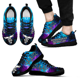 Veterinarian Technician Galaxy Sneakers Walking Running Lightweight Casual Shoes For Men And Women