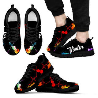 Violin Shoes Art Music Sneaker Running Walking Shoes - Best Gift For Music Lovers