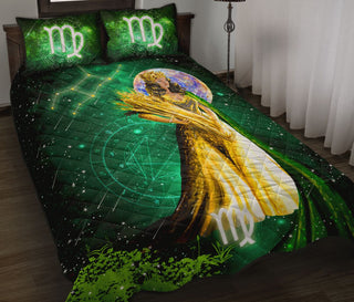 Virgo Zodiac Astrological QBS Quilt Bed Set Bedroom Decoration Twin/Queen/King Size Bedding