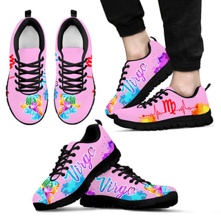 Virgo Heartbeat Art Pink Sneaker Fashion Comfortable Shoes Running Walking Lightweight Casual Shoes