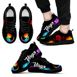 Virgo Heartbeat Art Sneaker Fashion Comfortable Shoes Running Walking Lightweight Casual Shoes