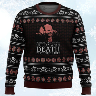 Vizzini The Princess Bride Ugly Christmas Sweater For Men & Women Christmas Gift Sweater BH283