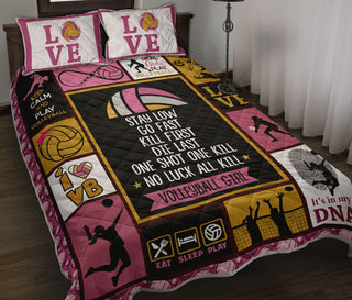 Volleyball Girl Love QBS Quilt Bed Set Bedroom Decoration Twin/Queen/King Size Bedding