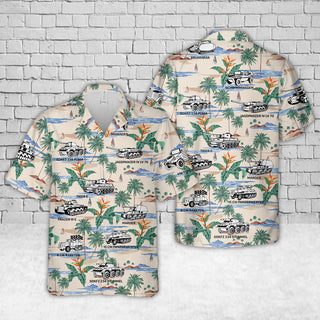 WWII German War Tanks Hawaiian Shirt, Tank Hawaiian Shirt, Men Hawaii Shirt HWN5537