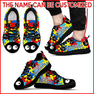 Walk For Autism Lady Bug Sneaker - Personalized Custom - Best Shoes For Men And Women