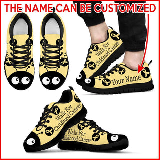 Walk For Childhood Cancer Lady Bug Sneaker - Personalized Custom - Best Shoes For Men And Women