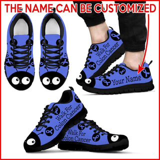 Walk For Colon Cancer Lady Bug Sneaker - Personalized Custom - Best Shoes For Men And Women