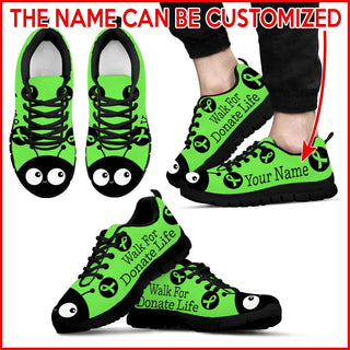 Walk For Donate Life Shoes Lady Bug Sneaker - Personalized Custom - Best Shoes For Men And Women