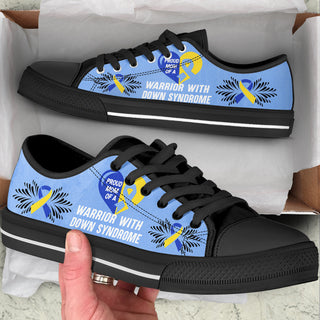 Warrior With Down Syndrome Shoes Low Top Shoes Canvas Shoes - Best Gift For Men And Women