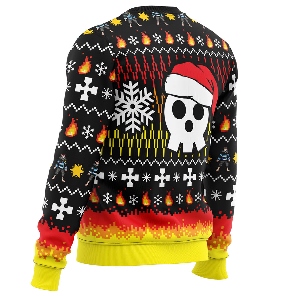 We Didn't Start the Fire this Christmas Fire Force Ugly Christmas Sweater