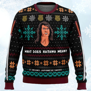 What does Katana mean Ugly Christmas Sweater For Men & Women Christmas Gift Sweater PT783