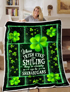 Irish Blanket When Irish Eyes Are Smiling Irish Blanket Sofa Bed Throws Lightweight Cozy Bed Blanket For All Season - Irish Gift