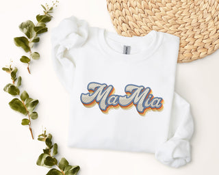 MaMia Embroidered Shirt, Mother's Day Sweatshirt, Mom Sweatshirt