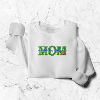 MOM Embroidered Shirt, Mother's Day Sweatshirt, Mom Sweatshirt