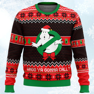 Who you gonna call Ugly Christmas Sweater For Men & Women Christmas Gift Sweater PT236