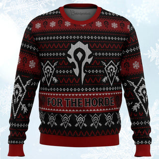 World Of Warcraft For The Horde Ugly Christmas Sweater For Men & Women Christmas Gift Sweater BH042