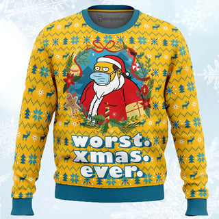 Worst Christmas Ever Ugly Christmas Sweater For Men & Women Christmas Gift Sweater PT859