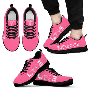 Wound Care Love Full Pink Sneakers Walking Running Lightweight Casual Shoes For Men And Women