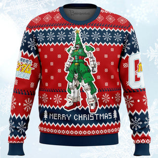 Xmas Tree Gundam Ugly Christmas Sweater For Men & Women Christmas Gift Sweater BH162