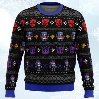 Xmas in Disguise Transformers Ugly Christmas Sweater For Men & Women Christmas Gift Sweater PT707