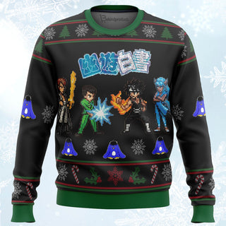 YUYU HAKUSHO Ghost Fighter Characters Ugly Christmas Sweater For Men & Women Christmas Gift Sweater PT240