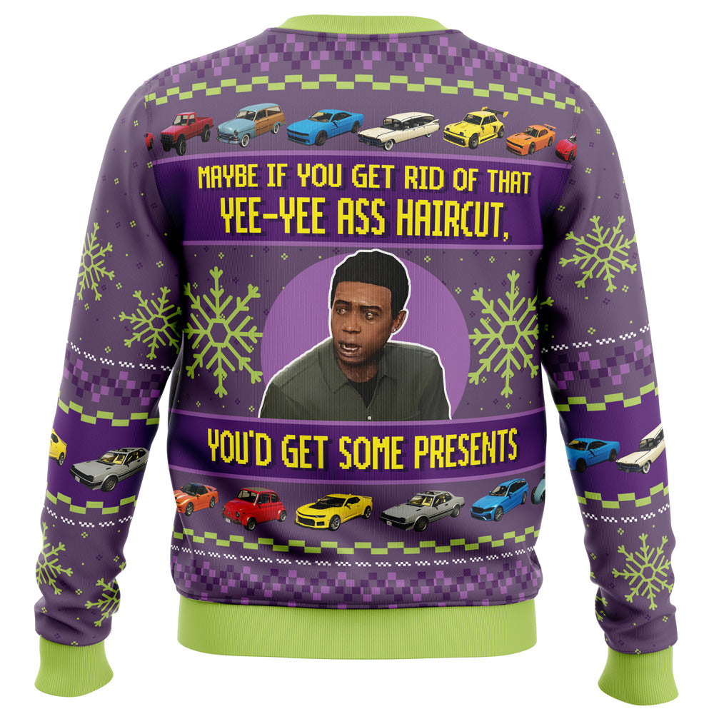 Yee Yee Ass Haircut Lamar Grand Theft Auto V Ugly Christmas Sweater