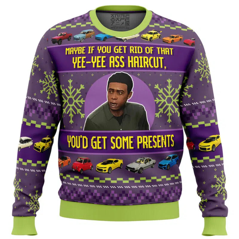 Yee Yee Ass Haircut Lamar Grand Theft Auto V Ugly Christmas Sweater