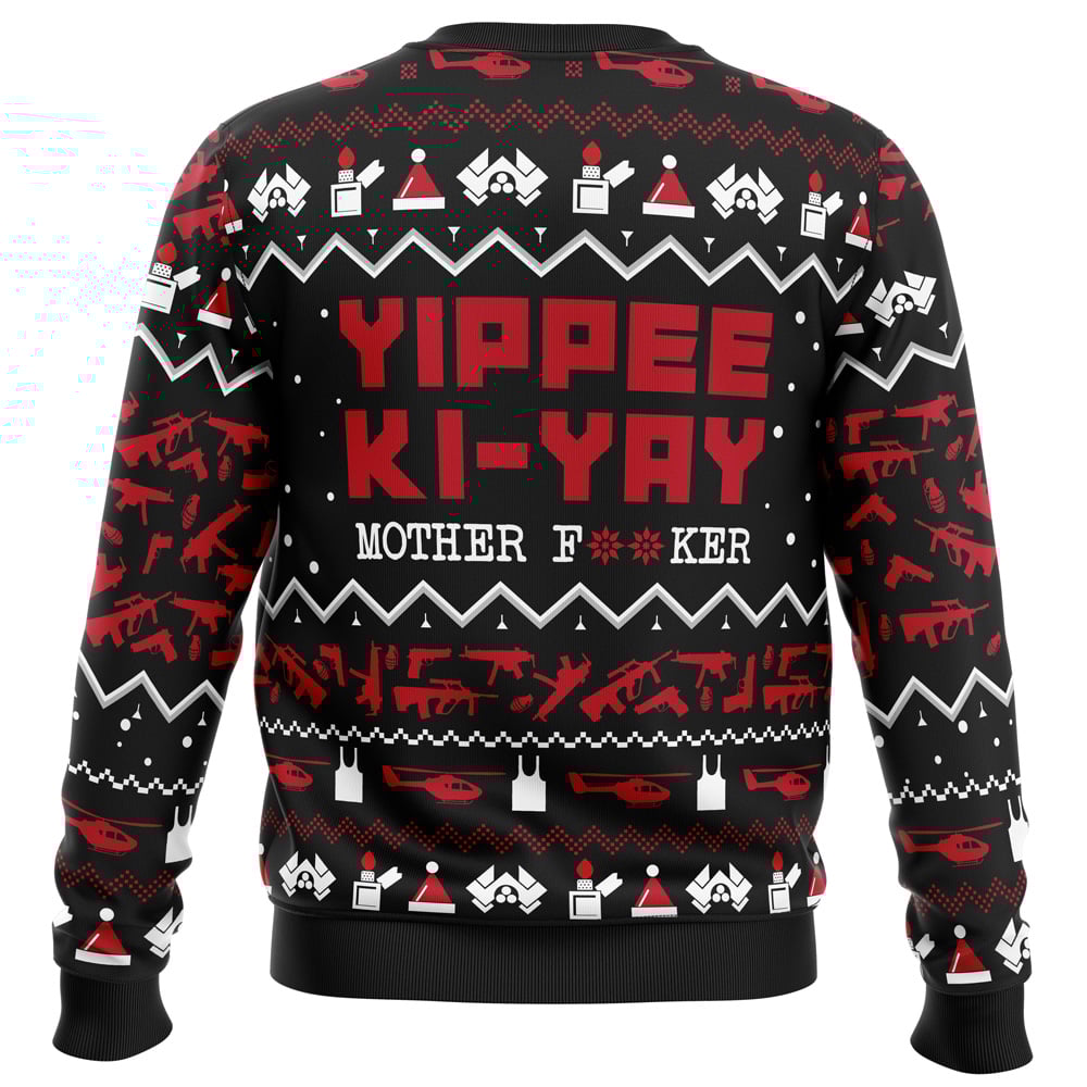 Yippe Ki-Yay Die Hard Ugly Christmas Sweater