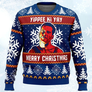 Yippee Ki Yay Die Hard Ugly Christmas Sweater For Men & Women Christmas Gift Sweater BH041