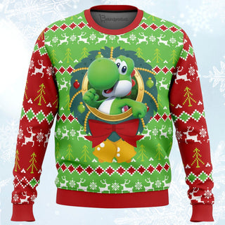 Yoshi Super Mario Ugly Christmas Sweater For Men & Women Christmas Gift Sweater BH321