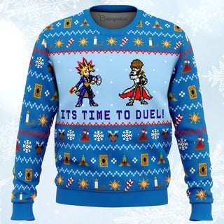 Yugioh Its Time To Duel Ugly Christmas Sweater For Men & Women Christmas Gift Sweater BH161