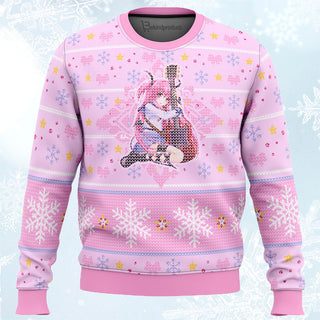 Yui Loves Guitar Angel Beats Ugly Christmas Sweater For Men & Women Christmas Gift Sweater PT590