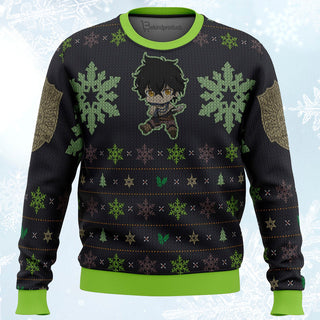 Yuno Black Clover Ugly Christmas Sweater For Men & Women Christmas Gift Sweater PT358