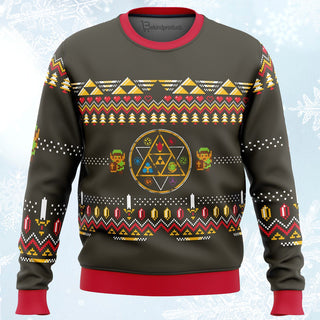 Zelda Rubies Ugly Christmas Sweater For Men & Women Christmas Gift Sweater PT040