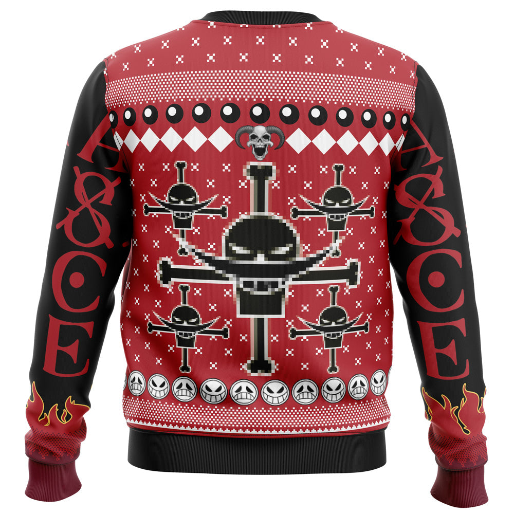 Portgas D. Ace One Piece Ugly Christmas Sweater